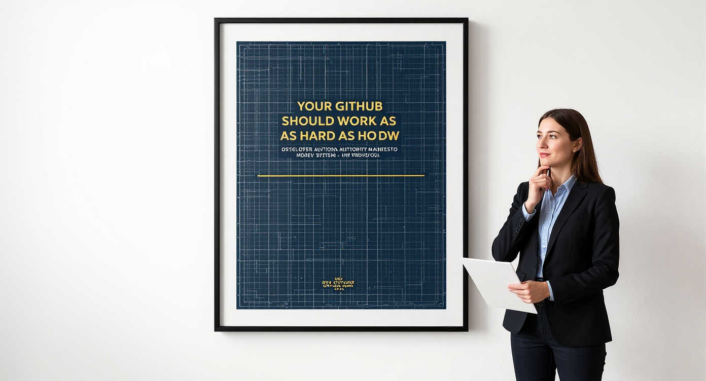 Authority Stack Framed Poster lifestyle